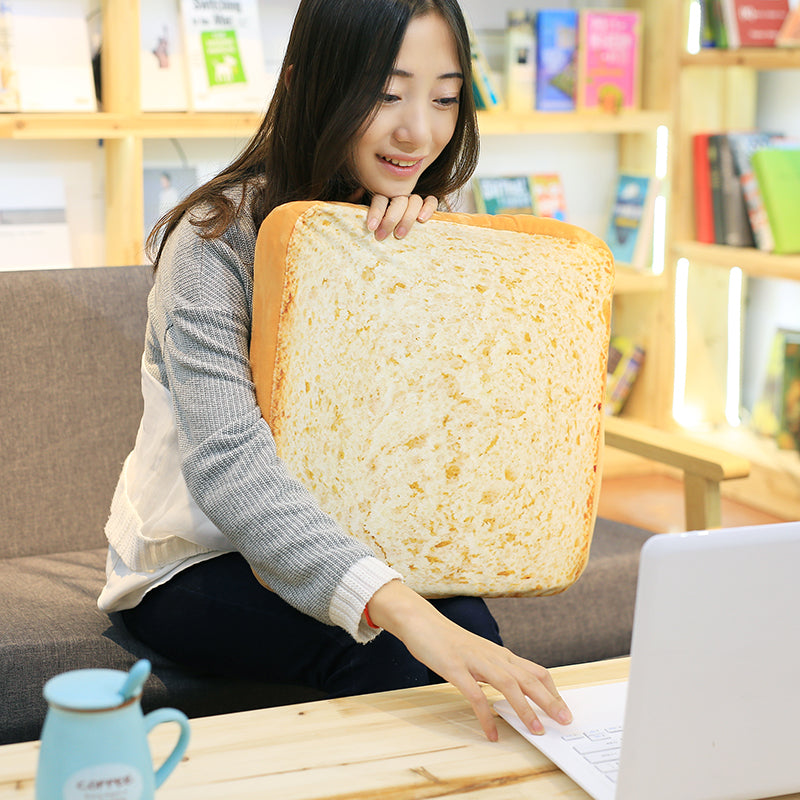HKM-9548477 Plush Toast-Style Cushion for Student Chairs and Pet Comfort, Multiple Sizes Available