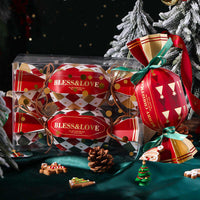 HKM-954963 Creative Christmas Gift Box Set with Stickers, Ribbons, and Packing Bags