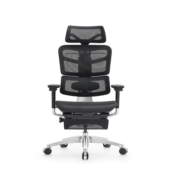 HKM-954963 Ergonomic Mesh High Back Office Chair with Adjustable Headrest - Modern Swivel Executive Design, BIFMA Standard