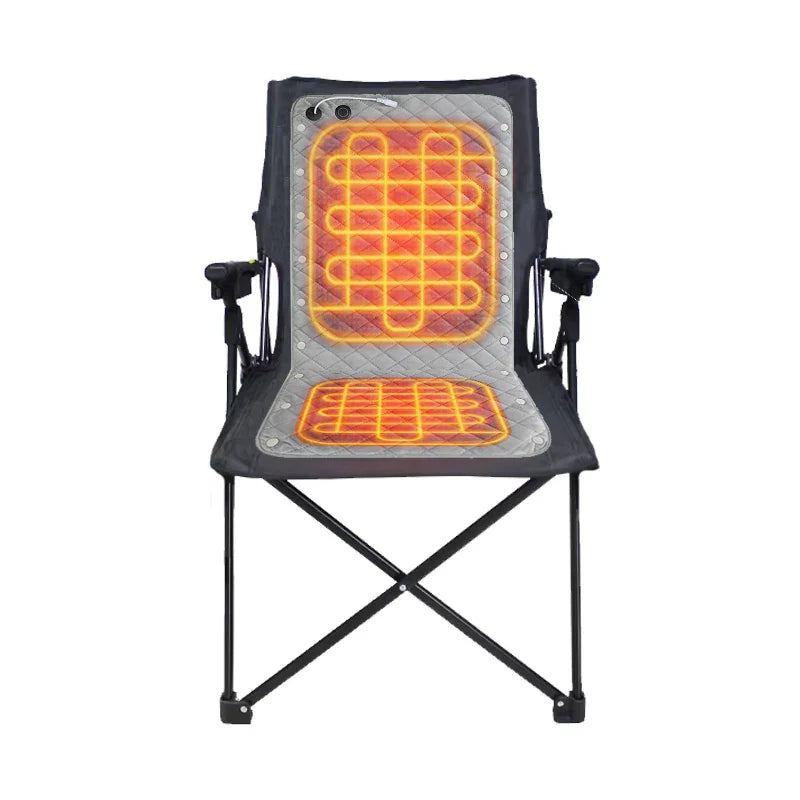 HKM-955027 Portable Heated Seat Cushion for Outdoor and Office Use, Cordless USB Battery-Powered Electric Heating Pad