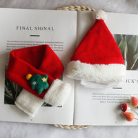 HKM-9550397 Christmas Pet Scarf and Hat Set with Cloaks and Seasonal Accessories for Dogs and Cats
