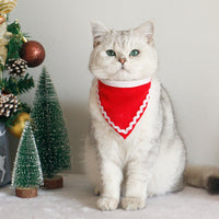 HKM-9550397 Christmas Pet Scarf and Hat Set with Cloaks and Seasonal Accessories for Dogs and Cats