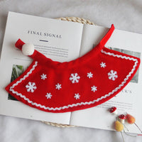 HKM-9550397 Christmas Pet Scarf and Hat Set with Cloaks and Seasonal Accessories for Dogs and Cats