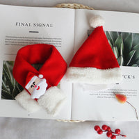 HKM-9550397 Christmas Pet Scarf and Hat Set with Cloaks and Seasonal Accessories for Dogs and Cats