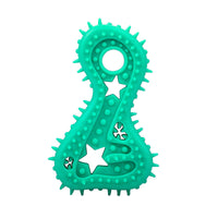 HKM-9550653 Durable Rubber Chew Toy for Small Dogs - Teeth Cleaning and Bite Resistance