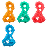 HKM-9550653 Durable Rubber Chew Toy for Small Dogs - Teeth Cleaning and Bite Resistance
