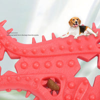 HKM-9550653 Durable Rubber Chew Toy for Small Dogs - Teeth Cleaning and Bite Resistance