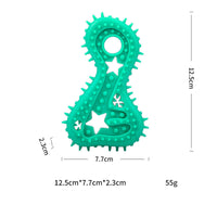 HKM-9550653 Durable Rubber Chew Toy for Small Dogs - Teeth Cleaning and Bite Resistance