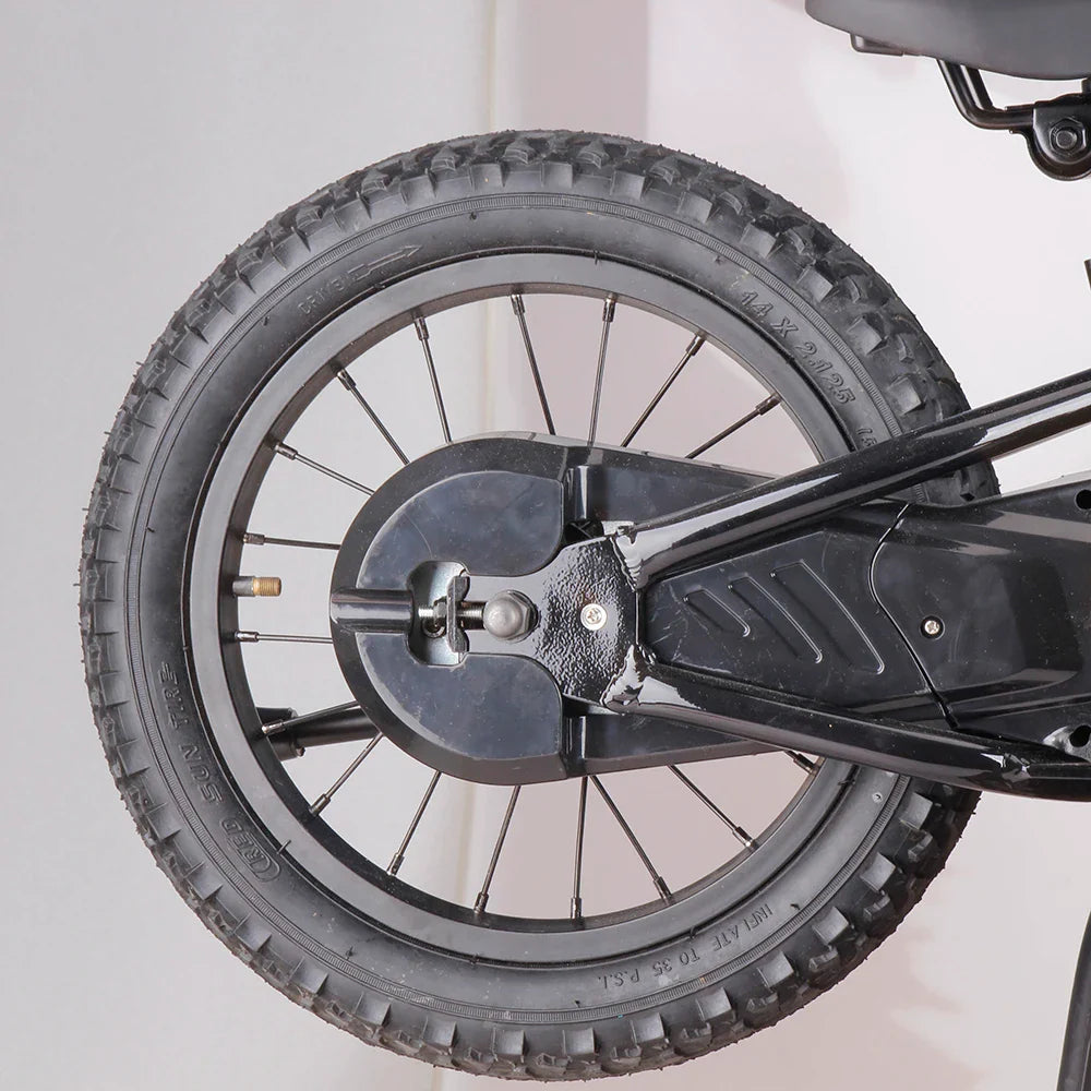 HKM-955091 14-Inch Electric Balance Bike with 250W Motor and Lithium Battery for Kids Ages 2-5, Off-Road Capable