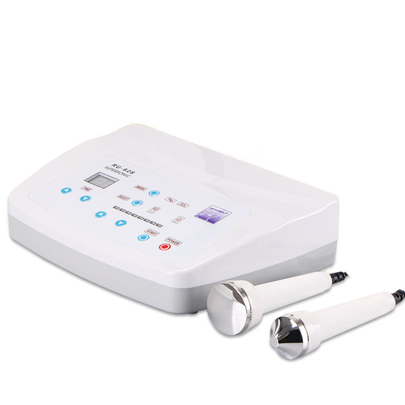 HKM-955091 Double-Head Ultrasonic Facial Beauty Equipment with Flat and Eye Operation Heads