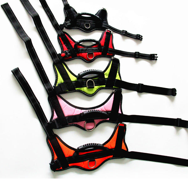 HKM-9551293 Pet Hand-Holding Rope Chest Strap Vest with Leash in Multiple Colors