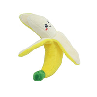 HKM-9551677 Educational Plush Sound Toys for Pets - Fruit & Vegetable Set including Carrot, Banana, Eggplant, Cactus, Pineapple, and Corn