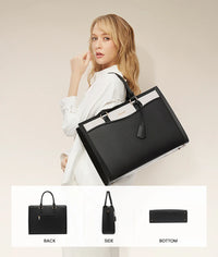 HKM-955219 Fashion Women PU Leather Tote Bag - Spacious Shoulder Handbag for Office and Daily Use