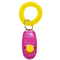 HKM-9552829 Dog Training Clicker with Key Ring and Wrist Strap - 7 Color Options