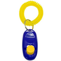 HKM-9552829 Dog Training Clicker with Key Ring and Wrist Strap - 7 Color Options