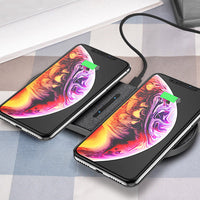HKM-955539 2-in-1 Wireless Charger, 10W Quick Charge, USB-C Interface, Dual Output, Indicator Function