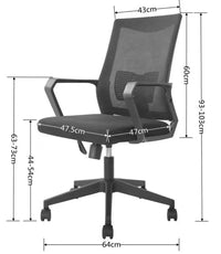 HKM-955539 Modern Executive Office Chair with Adjustable Plastic Mesh Design