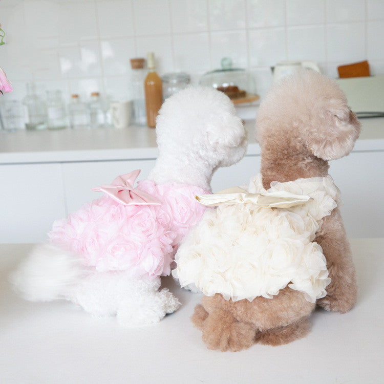 HKM-9556157 Fashionable Pet Clothing for Dogs and Cats in Pink and Champagne ¨C Multiple Sizes Available