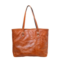 HKM-955731 Women’s Genuine Leather Tote Bag, Vintage Full Grain Cowhide with Cotton Lining, Versatile Double Handle Shoulder Bag for All Seasons