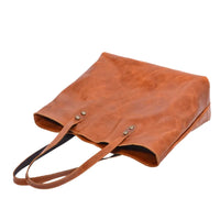 HKM-955731 Women’s Genuine Leather Tote Bag, Vintage Full Grain Cowhide with Cotton Lining, Versatile Double Handle Shoulder Bag for All Seasons