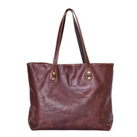 HKM-955731 Women’s Genuine Leather Tote Bag, Vintage Full Grain Cowhide with Cotton Lining, Versatile Double Handle Shoulder Bag for All Seasons