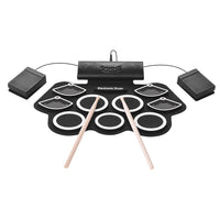 HKM-955859 Foldable Silicone Electric Drum Pad with 12 Demo Songs and 7 Drum Sounds