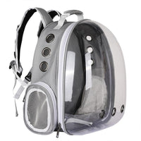HKM-955987 360-Degree Transparent Bubble Backpack Carrier for Pets - Lightweight and Breathable Rucksack Suitable for Small Dogs and Rabbits