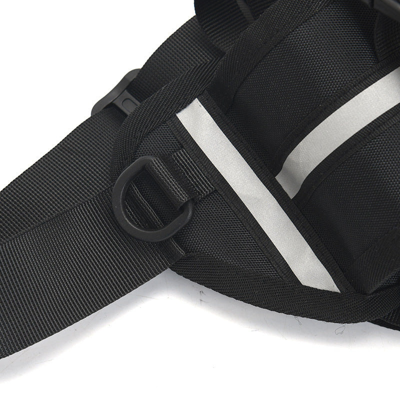 HKM-9559997 Outdoor Sports Waist Bag with Dog Leash and Garbage Bags - Waterproof, Breathable, Wear-Resistant