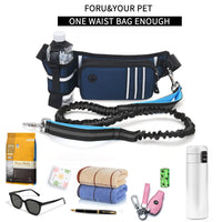 HKM-9559997 Outdoor Sports Waist Bag with Dog Leash and Garbage Bags - Waterproof, Breathable, Wear-Resistant