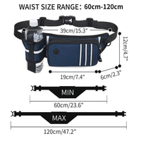 HKM-9559997 Outdoor Sports Waist Bag with Dog Leash and Garbage Bags - Waterproof, Breathable, Wear-Resistant