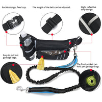 HKM-9559997 Outdoor Sports Waist Bag with Dog Leash and Garbage Bags - Waterproof, Breathable, Wear-Resistant