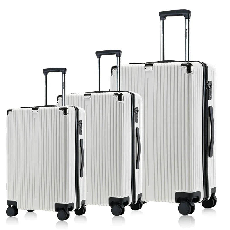 HKM-956051 20 Inch and 24 Inch Wheeled Luggage Set for Travel - 3 Piece Cabin Suitcase Collection