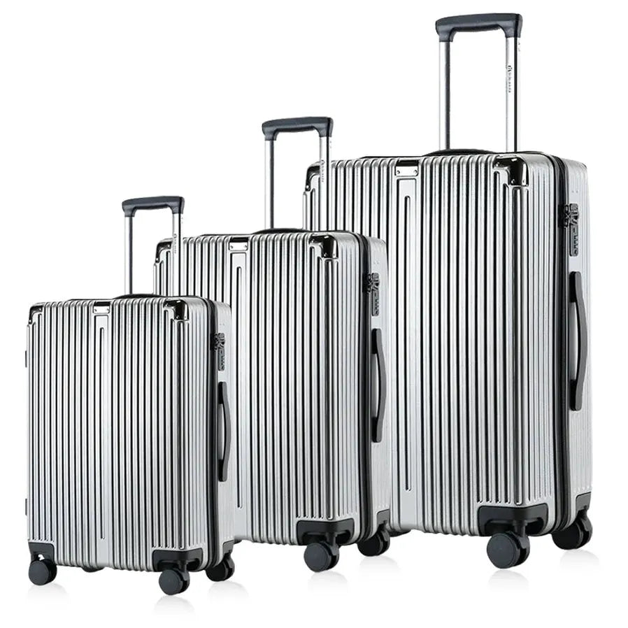 HKM-956051 20 Inch and 24 Inch Wheeled Luggage Set for Travel - 3 Piece Cabin Suitcase Collection