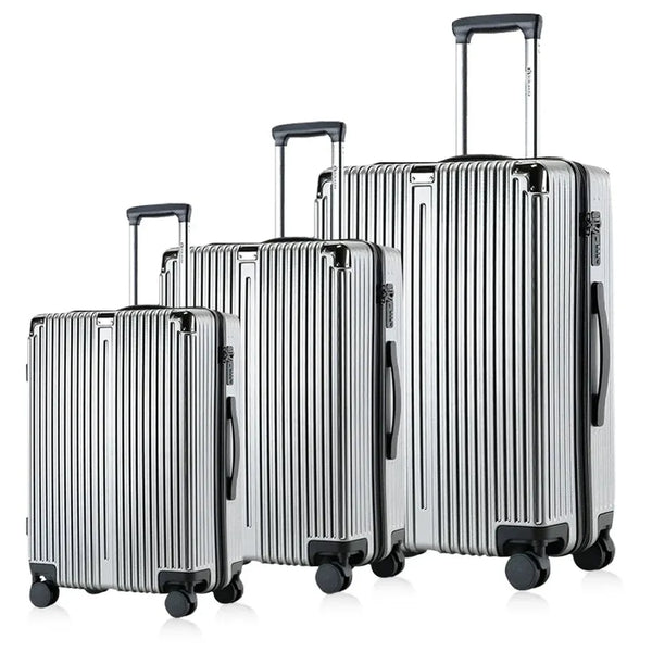 HKM-956051 20 Inch and 24 Inch Wheeled Luggage Set for Travel - 3 Piece Cabin Suitcase Collection