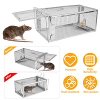 HKM-9561405 Humane Galvanized Iron Mouse Trap for Effective Rodent Control - Easy Set One-Door Design