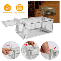 HKM-9561405 Humane Galvanized Iron Mouse Trap for Effective Rodent Control - Easy Set One-Door Design