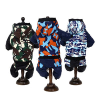 HKM-9562173 Camouflage Hooded Pet Clothing for Autumn and Winter - Available in Multiple Sizes