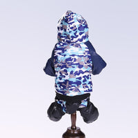 HKM-9562173 Camouflage Hooded Pet Clothing for Autumn and Winter - Available in Multiple Sizes