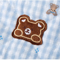 HKM-9562301 Gingham Bear Quilted Dog Jumpsuit - Cozy Cotton Coat for Autumn and Winter
