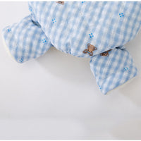 HKM-9562301 Gingham Bear Quilted Dog Jumpsuit - Cozy Cotton Coat for Autumn and Winter