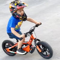 HKM-956243 12 Inch Brushless Hub Motor Electric Balance Bike for Kids, 36V 250W, Aluminum Frame, Max Load 85 kg