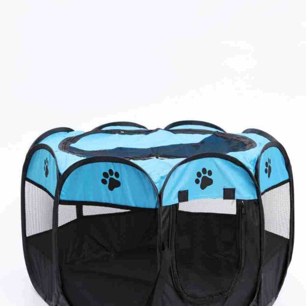 HKM-9562557 Octagonal Cloth Pet Tent - Easy Storage Cat Nest in Multiple Colors