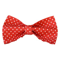HKM-9563325 Adjustable Red Dot Dog Collar and Leash Set, Handmade, Multiple Sizes Available