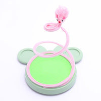 HKM-9563709 Spring Coil Cat Toy for Self-Entertainment - Plush Mouse & Sisal Ball Styles