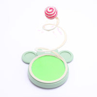 HKM-9563709 Spring Coil Cat Toy for Self-Entertainment - Plush Mouse & Sisal Ball Styles