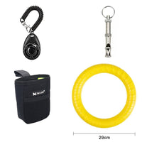 HKM-9564349 Interactive Dog Training Accessories Set with Clicker, Whistle, Frisbees, and Balls