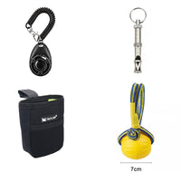 HKM-9564349 Interactive Dog Training Accessories Set with Clicker, Whistle, Frisbees, and Balls