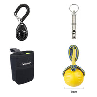 HKM-9564349 Interactive Dog Training Accessories Set with Clicker, Whistle, Frisbees, and Balls