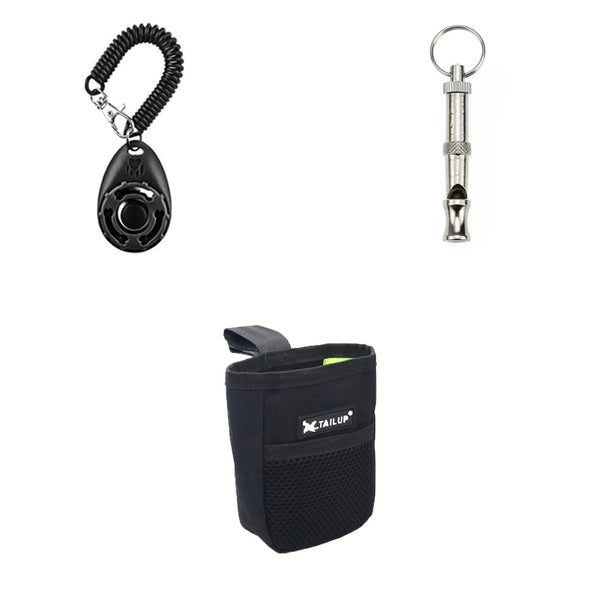 HKM-9564349 Interactive Dog Training Accessories Set with Clicker, Whistle, Frisbees, and Balls