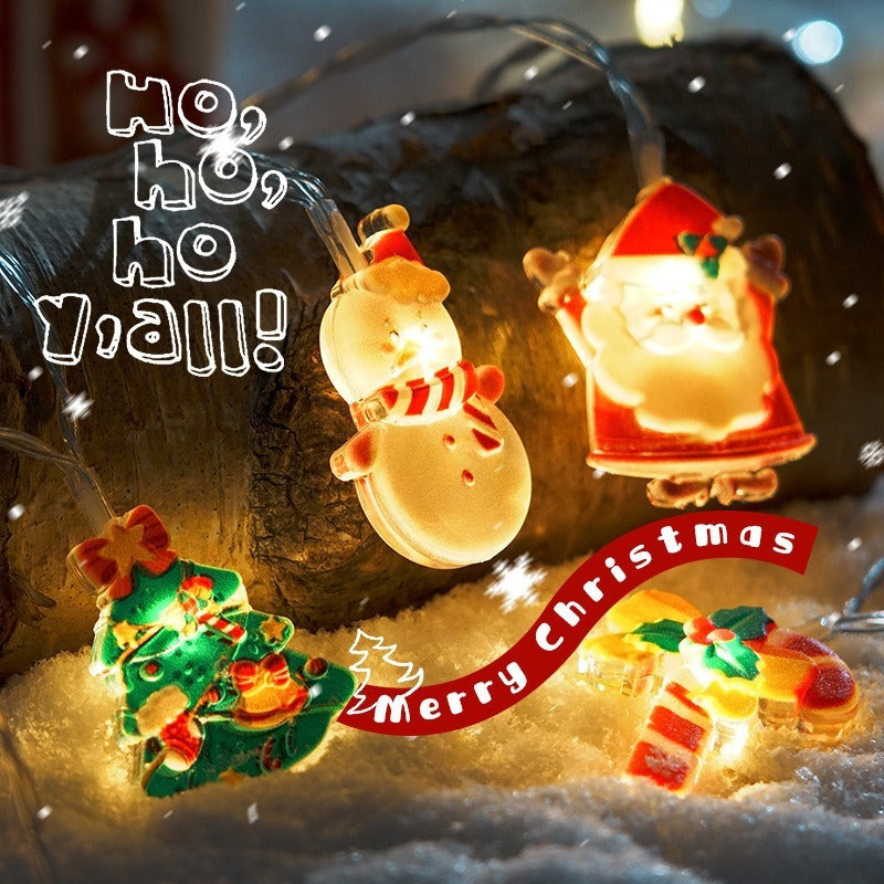 HKM-956435 Christmas Mixed LED Light Chain for Holiday Decoration - Various Lengths and Power Options